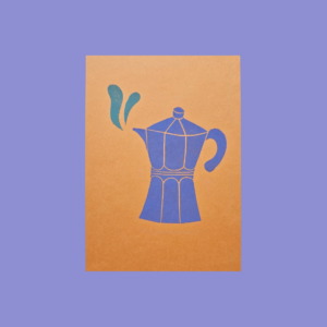 Postkarte Coffee in Progress