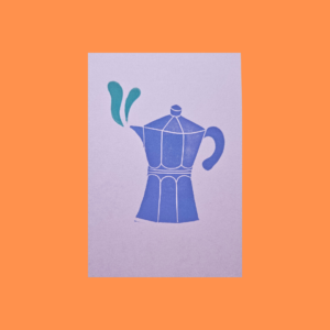 Postkarte Coffee in Progress