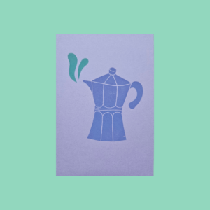 Postkarte Coffee in Progress